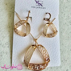 نیم ست زنانه YSX مدل ورساچه طلایی کد 8991
