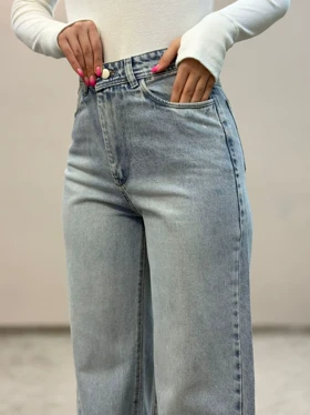 شلوار جین فلربگ یخی روشن 8139 ویتا