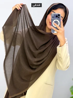 شال مخمل کبریتی تیکا کد 1206115 (فندقی)