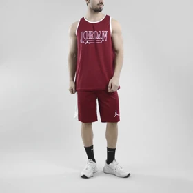 ست رکابی و شلوارک بسکتبالی ورزشی مردانه جردن مدل PY-JDI-4L1158 زرشکی