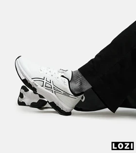 کفش کتانی مردانه سفید مشکی ASICS GORETEX