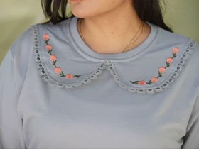 دورس زنانه یقه ب ب سایز بزرگ