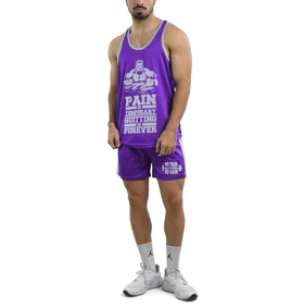 ست رکابی و شلوارک ورزشی مردانه مدل PY-Pain-4H0878 بنفش