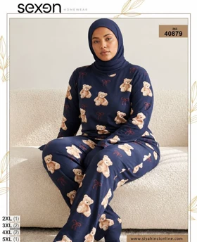بلوز و شلوار بیگ سایز زنانه sexen کد 40879
