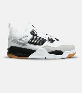 کتانی ساق‌دار زنانه و مردانه سفید مشکی Nike air jordan 4