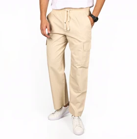 شلوار اسلش کتان شش جیب مردانه مدل 641594