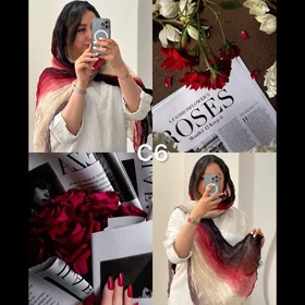 شال چروک طیفی وارداتی کد862