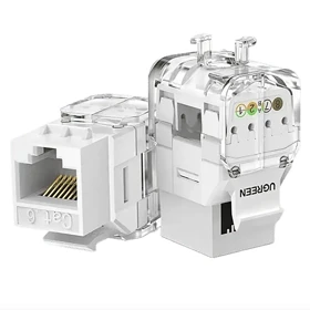 سوکت کیستون شبکه یوگرین UGREEN مدل NW159 کد 80452 Cat6 UTP