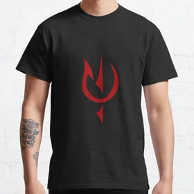 تیشرت کلاسیک ارباب حلقه ها | تیشرت Lord Of The Rings طرح Red Symbol of Sauron کد 114730