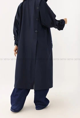 بارانی سانتانا آستر دار آستین بزرگ کد1004872