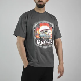 تیشرت باکسی اسپرت ردلی مدل SPL-4B0263 طوسی تیره