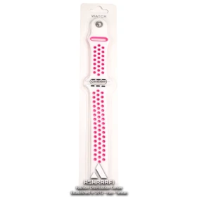 بند سیلیکونی سوراخ دار سفید Smart Watch Strap PW1
