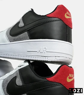 کفش کتانی مردانه و زنانه سفید طوسی مشکی نایک NIKE AIR FORCE