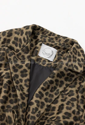 کت فوتر یقه انگلیسی پلنگی@کد1004246