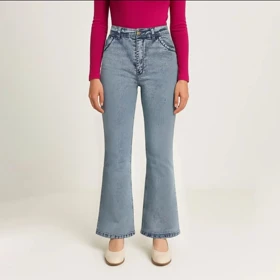 شلوار زنانه جین دمپا پولو