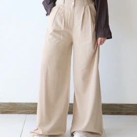 شلوار زنانه کرپ میله‌ای 1105