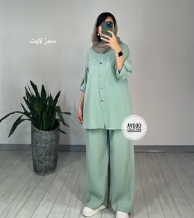 ست مانتو شلوار هلیا 1