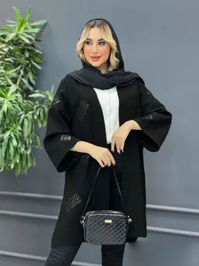 مانتو مشکی مزونی