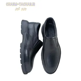 کفش رسمی/روزمره/طبی مردانه بدون بند تمام چرم طبیعی نوبل