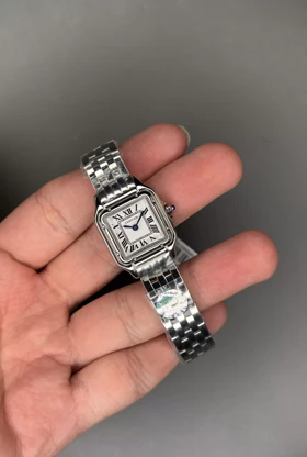 ساعت مچی کارتیه پنتر بند سیلور صفحه سفید Cartier Panthere