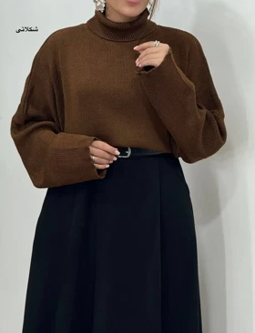 پلیور بافت یقه اسکی وانیا 6