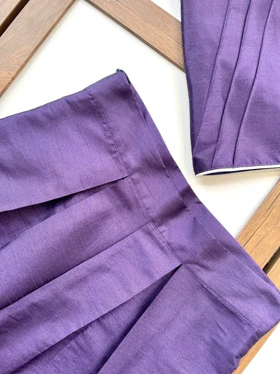 ژیله شلوار تافته مزون دوز