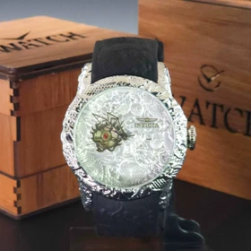 ساعت مچی مردانه اینویکتا یاکوزا Invicta yakuza با بند رابر و موتور کوارتز کد 1