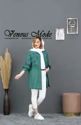 مانتو دلتا دوجیب کمرگت