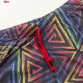 ست تیشرت آستین کوتاه و شلوارک زنانه کوزا قرمز مدل 9197