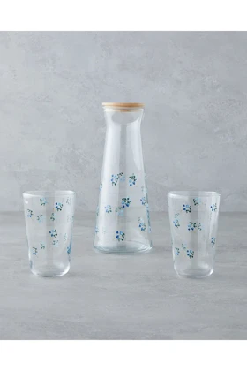 سرویس آب English Home مدل Bloom 1150 + 400 میلیلیتر - آبی