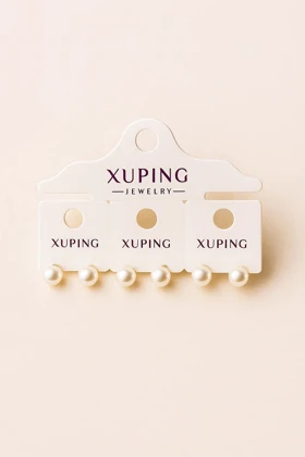 گوشواره میخی مرواریدی زنانه ساده و شیک