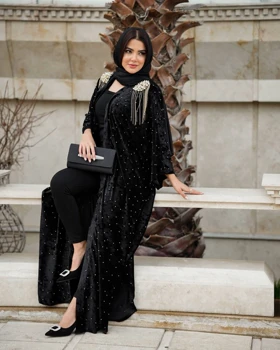 مانتو مجلسی مروارید دوزی شده (مزونی)