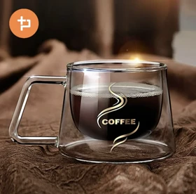 کاپ قهوه خوری طرح COFFEE