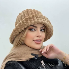 کلاه باکت مخمل کبریتی
