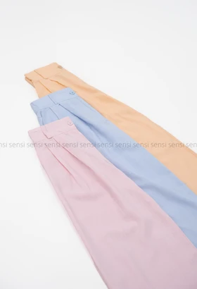 شلوار بگ لینن پیله کد1004052