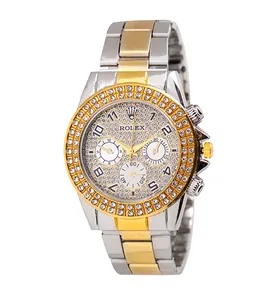 ساعت مچی مردانه عقربه ای نگین‌دار Rolex