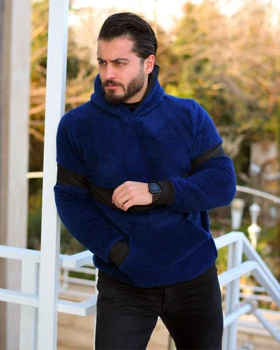 سویشرت مردانه تدی مدل Andrew (سرمه ای)