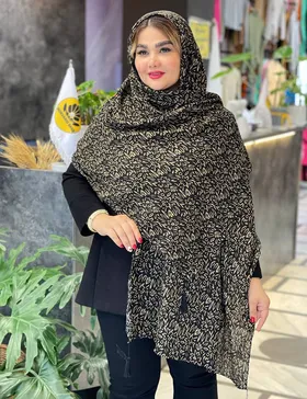 شال پلیسه طرحدار کد : L175