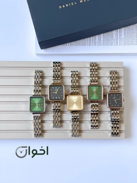 ساعت دنیل ولینگتون فلزی مربع اصلی