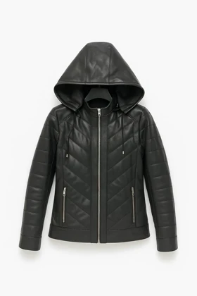 کاپشن کلاه دار