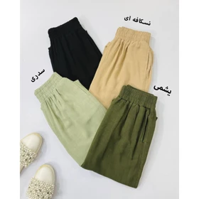 شلوار لینن اهورا