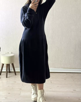 پیراهن بافت کلاهدار