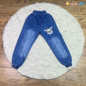 ست 3 تکه جین دخترانه مدل خرگوش 3 تا 8 سال