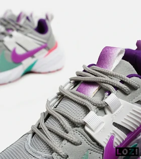 کفش کتانی مردانه و زنانه طوسی سفید بنفش NIKE vaporfly 3