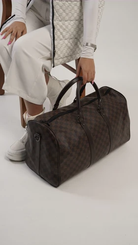 ساک مسافرتی ورزشی یونیسکس مدل گاما طرح لویی ویتون چهارخانه