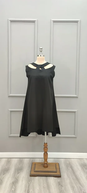 پیراهن کوتاه فری سایز پاپیونی 269