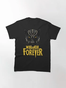 تیشرت کلاسیک مارول | تیشرت Marvel طرح Wakanda Forever کد 112909