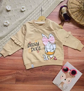 بلوز دخترانه طرح اردک پاپیونی