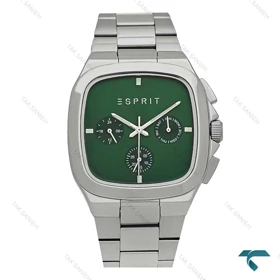 ساعت مچی اسپریت مردانه استیل سه موتور صفحه سبز Esprit-8205-G