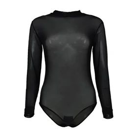 بادی حریر شیشه ای یقه سه سانت کشی